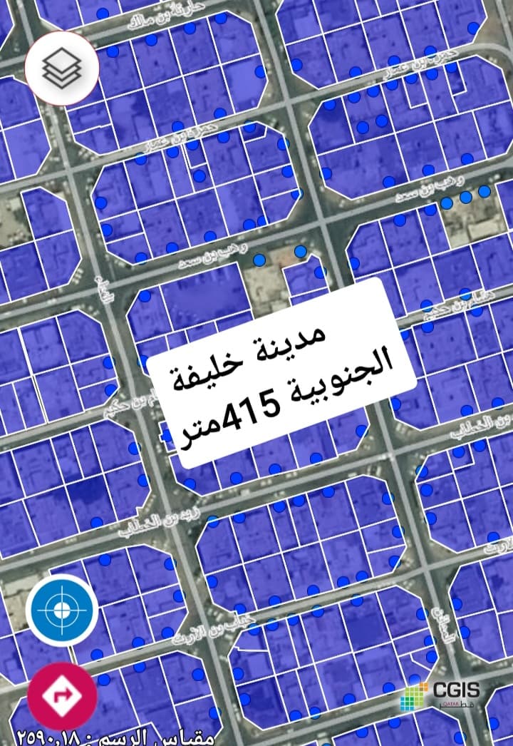 أرض سكنية للبيع في مدينة خليفة الجنوبية