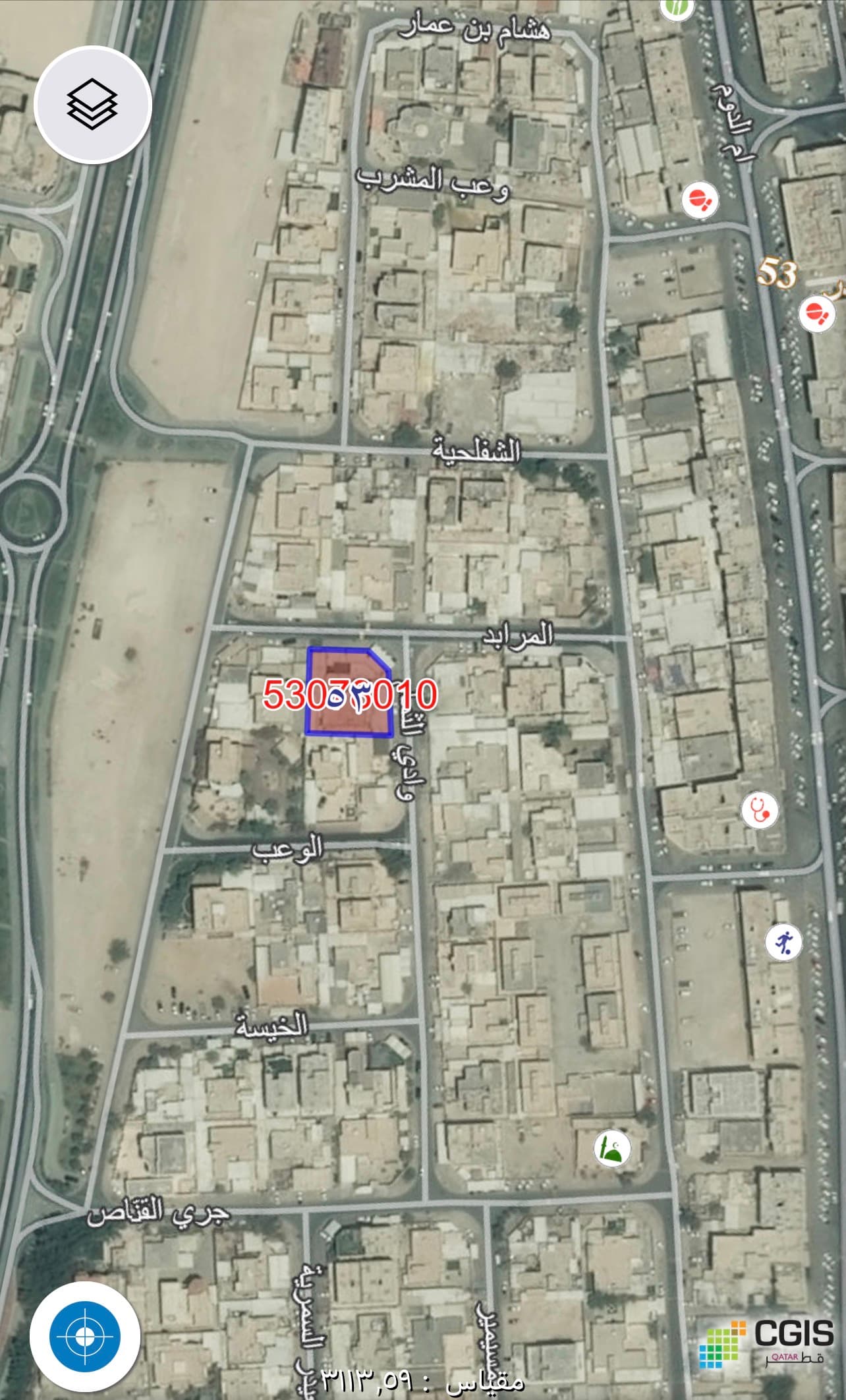 أرض سكنية للبيع في معيذر
