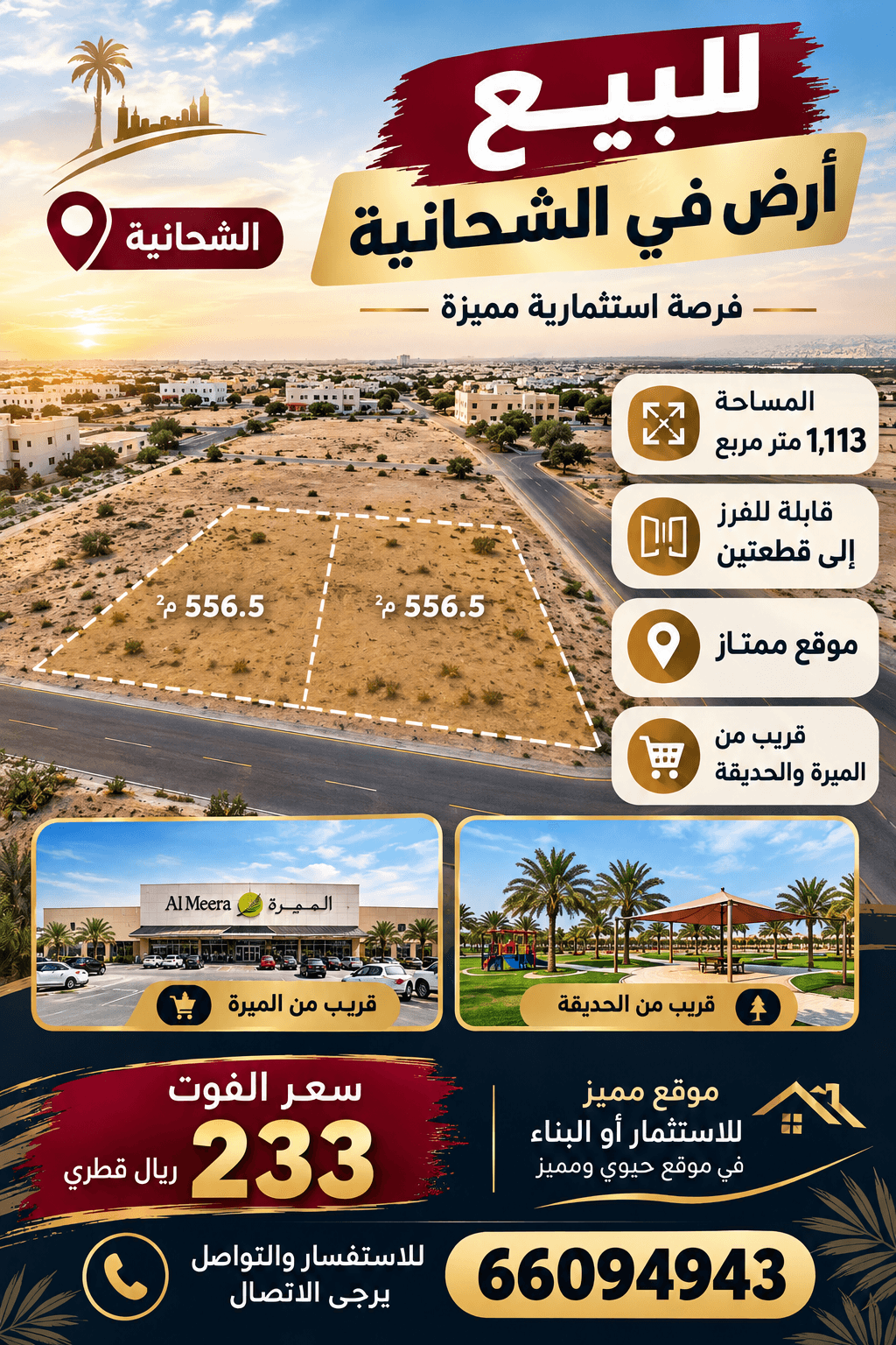 أرض سكنية للبيع