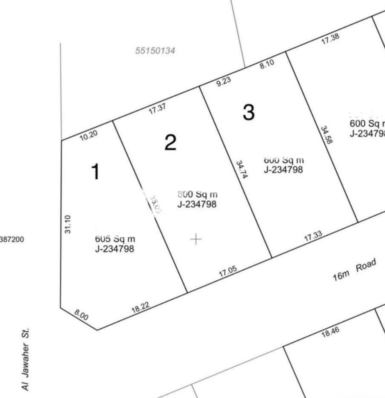 أرض سكنية للبيع في فريج الغانم الجديد