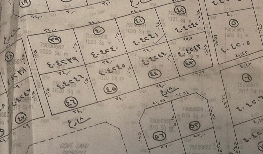 أرض سكنية للبيع في الرويس
