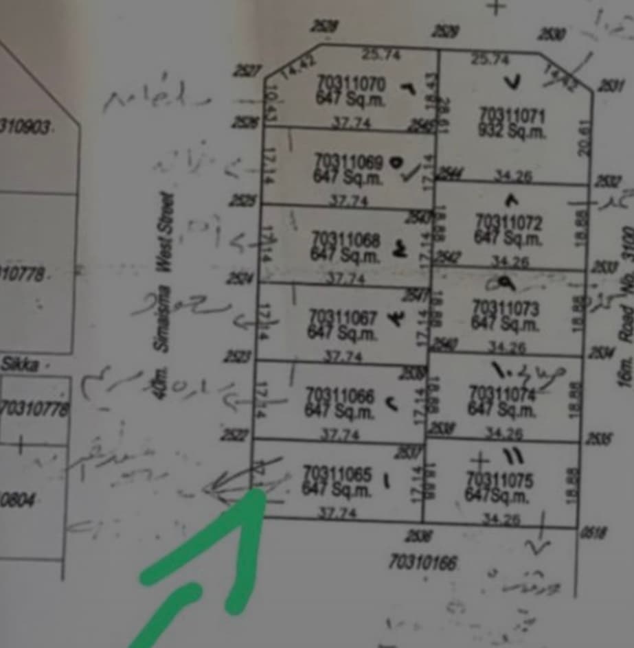 أرض سكنية للبيع في سميسمة 