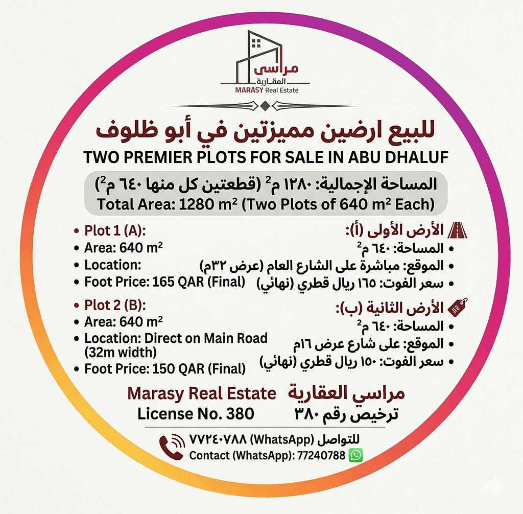 Residential Land for Sale in Abu Dhalouf