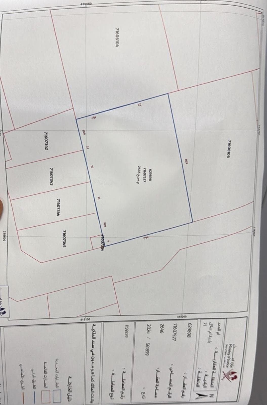 أرض سكنية للبيع في ام العمد