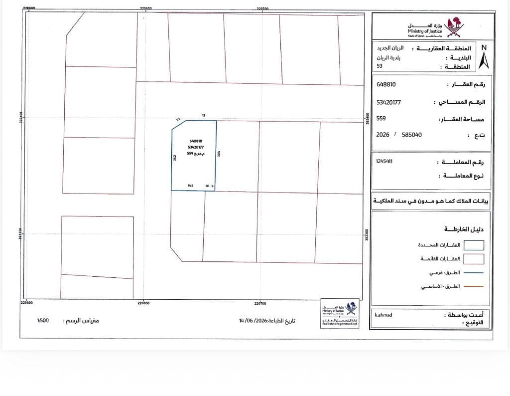 أرض سكنية للبيع في الريان القديم