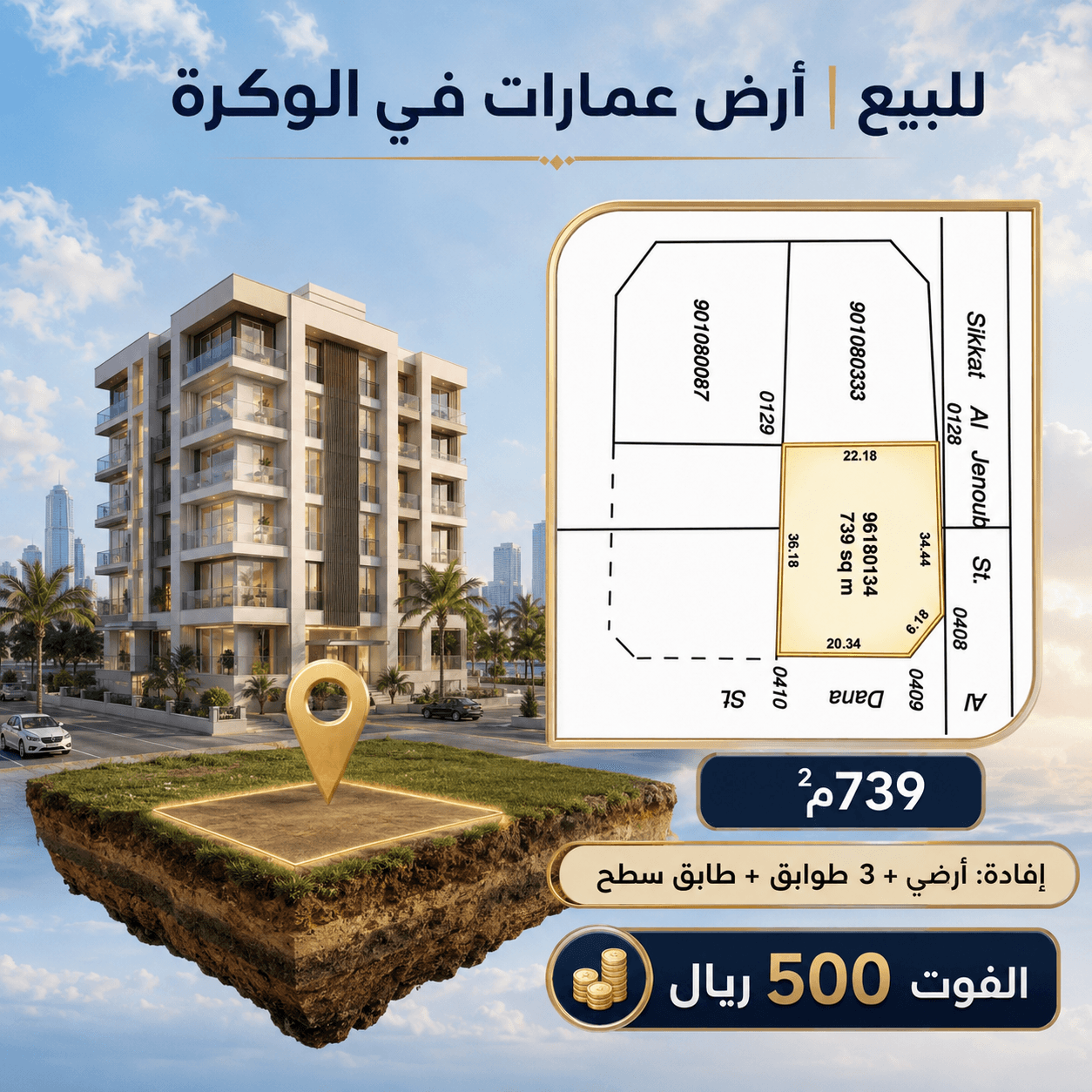 أرض سكنية للبيع