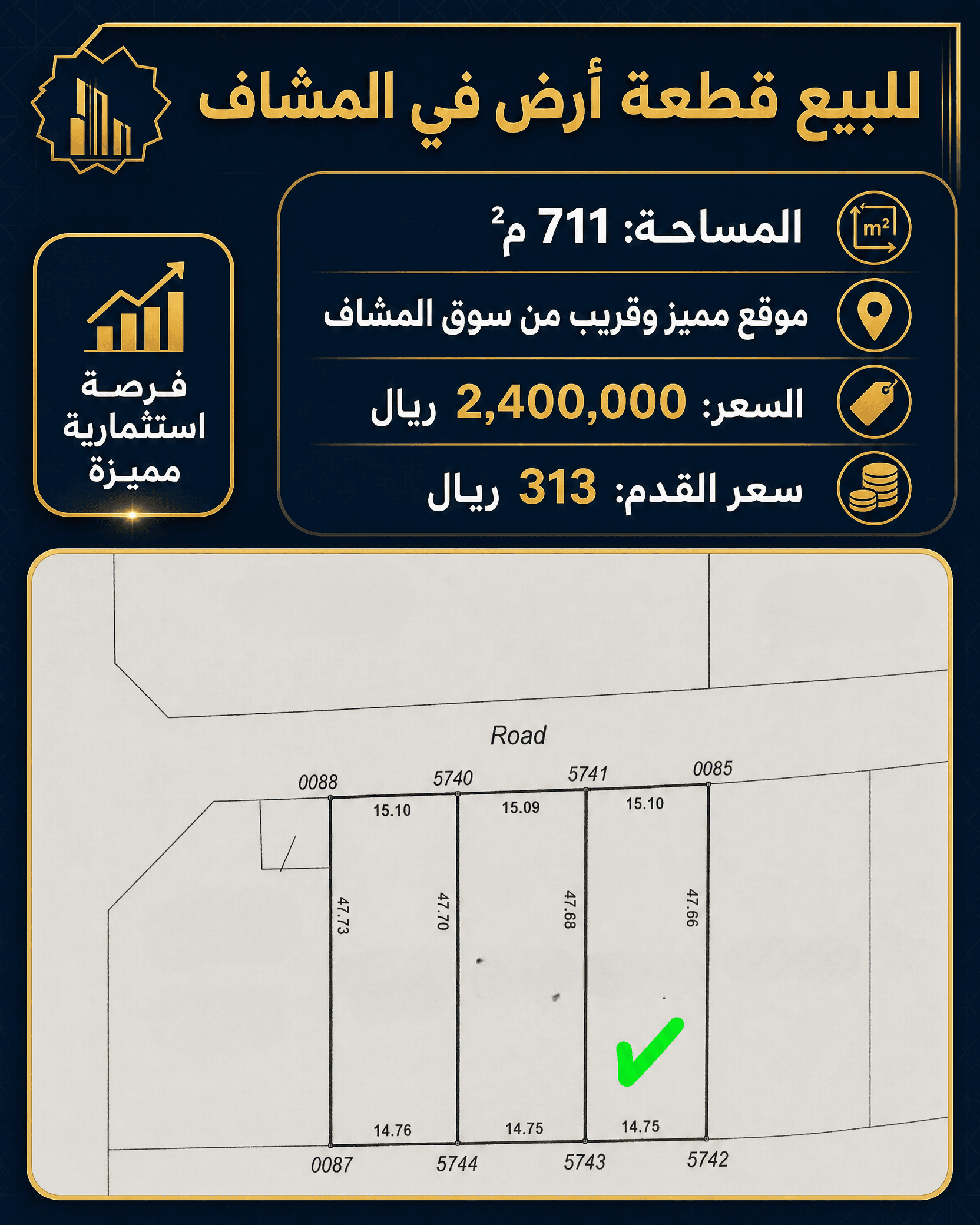 أرض سكنية للبيع