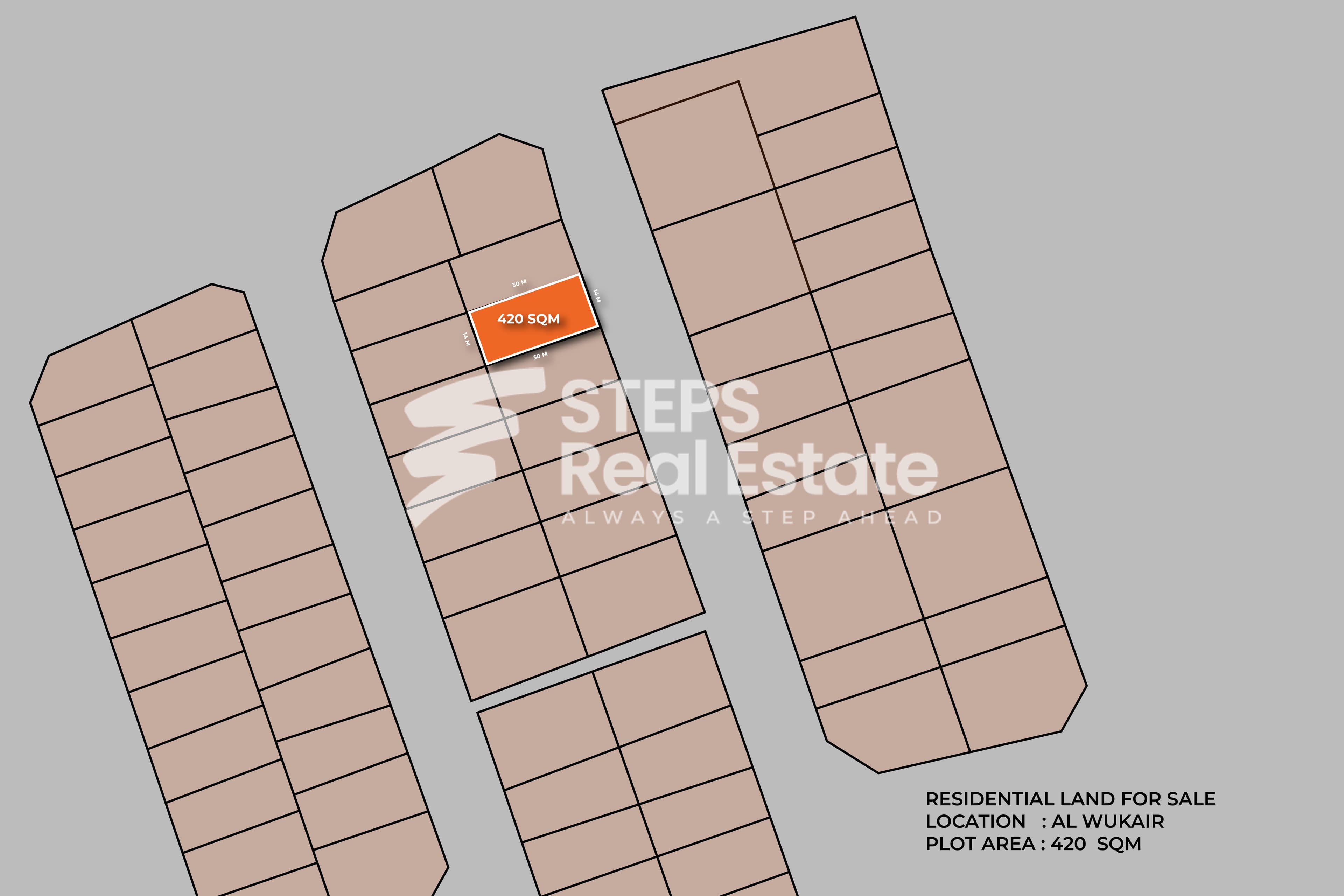 أرض سكنية للبيع في الوكير