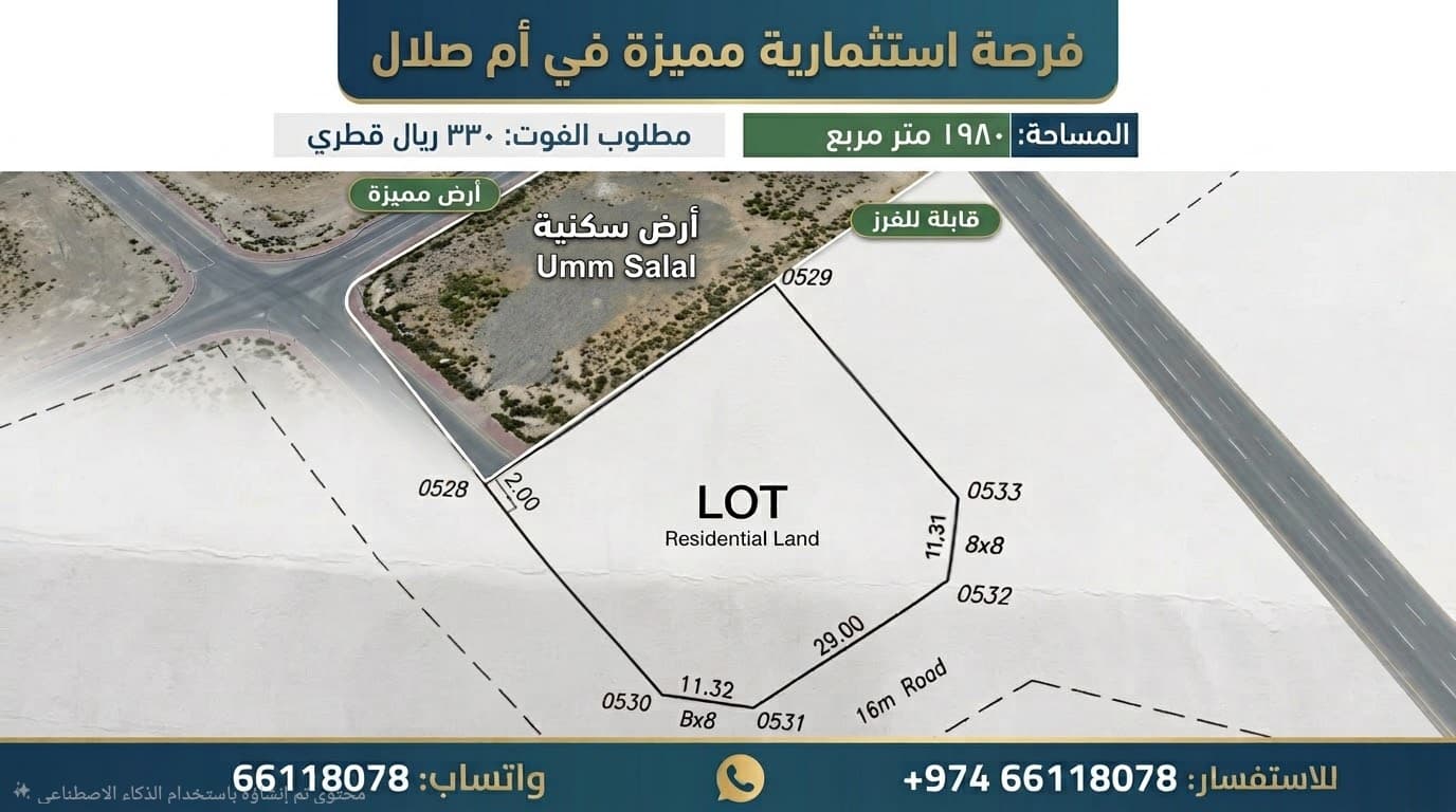 أرض سكنية للبيع