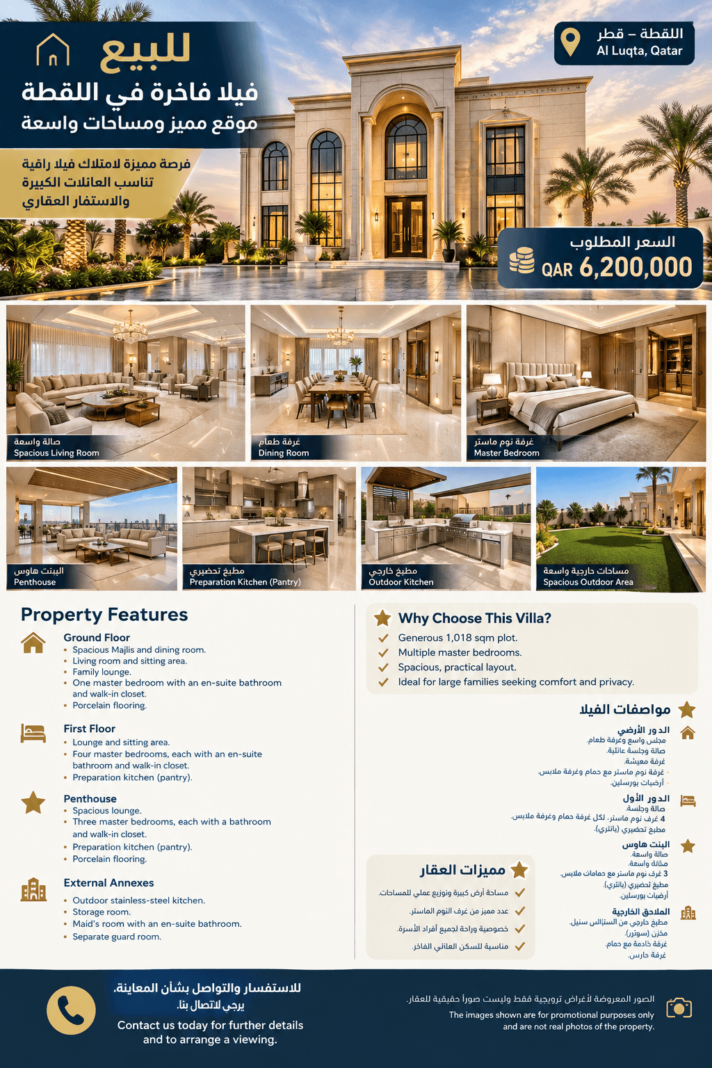8 Bedroom Residential Villa for Sale