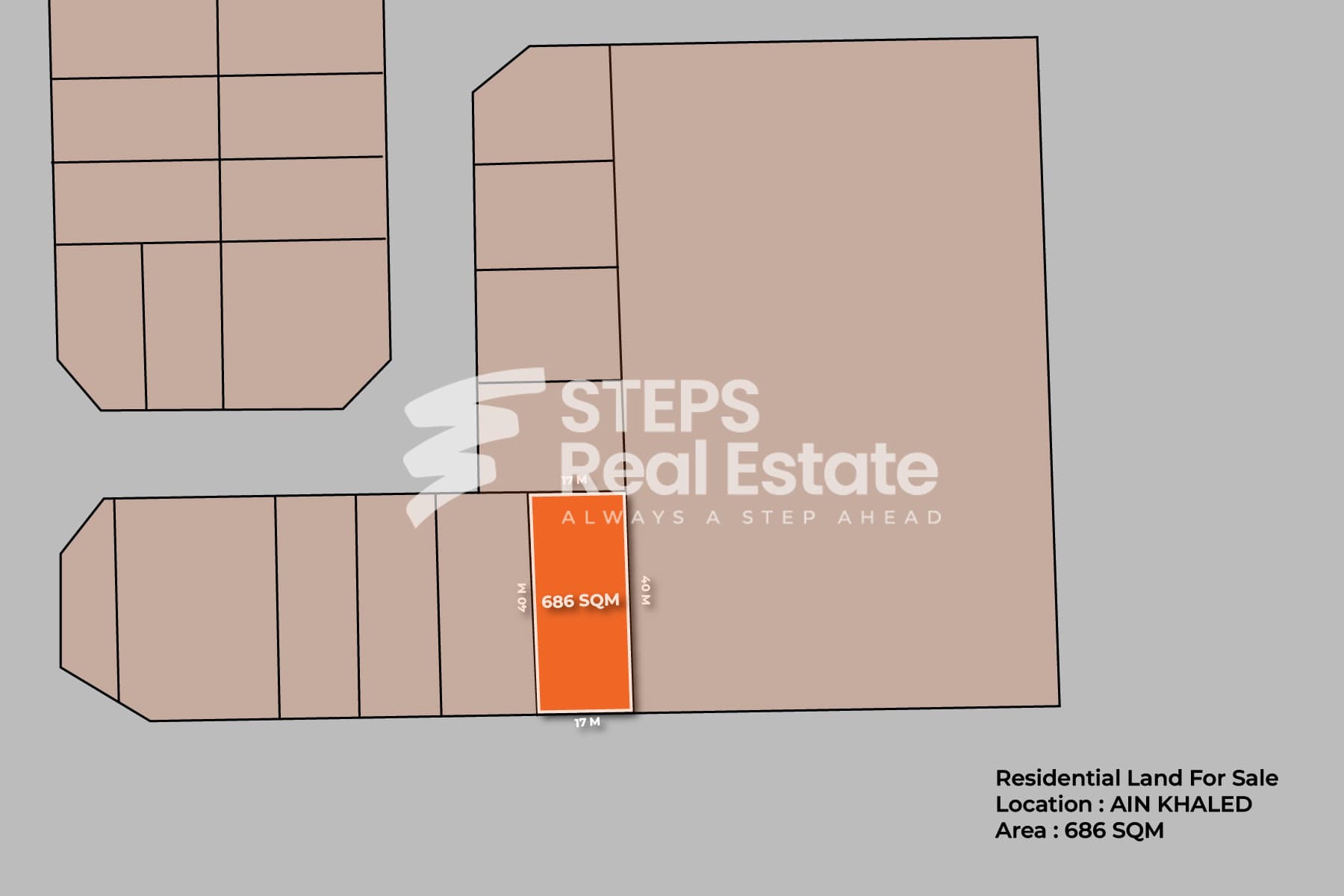 أرض سكنية للبيع في عين خالد