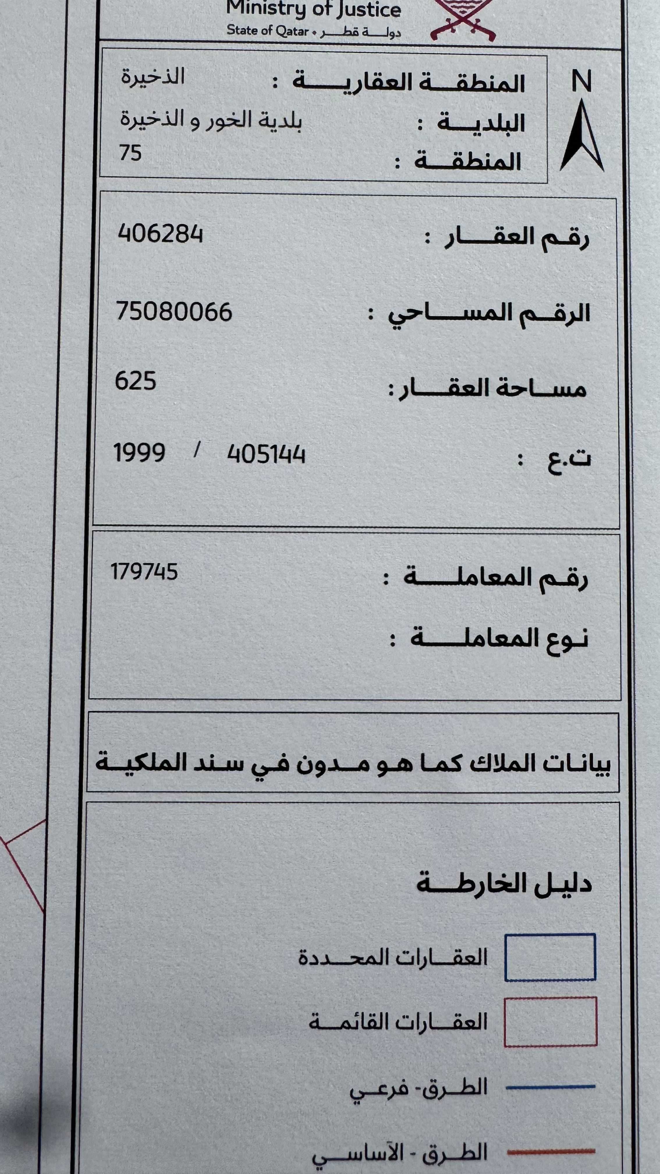 أرض سكنية للبيع في الذخيرة 