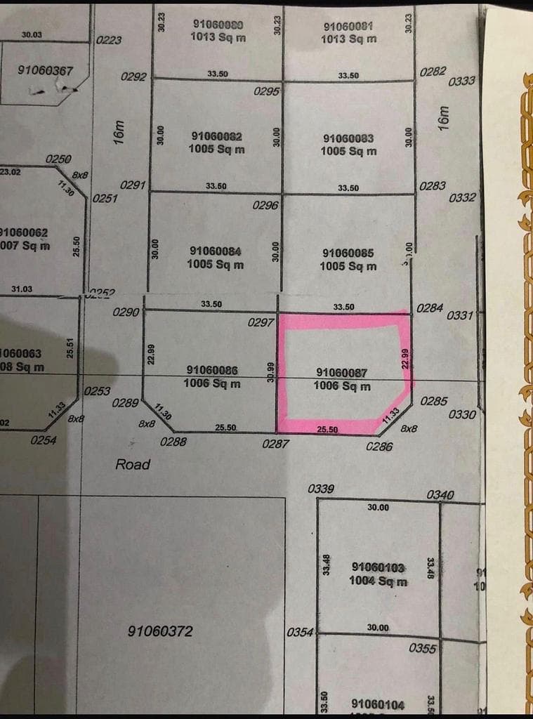 أرض سكنية للبيع في معيذر الوكير