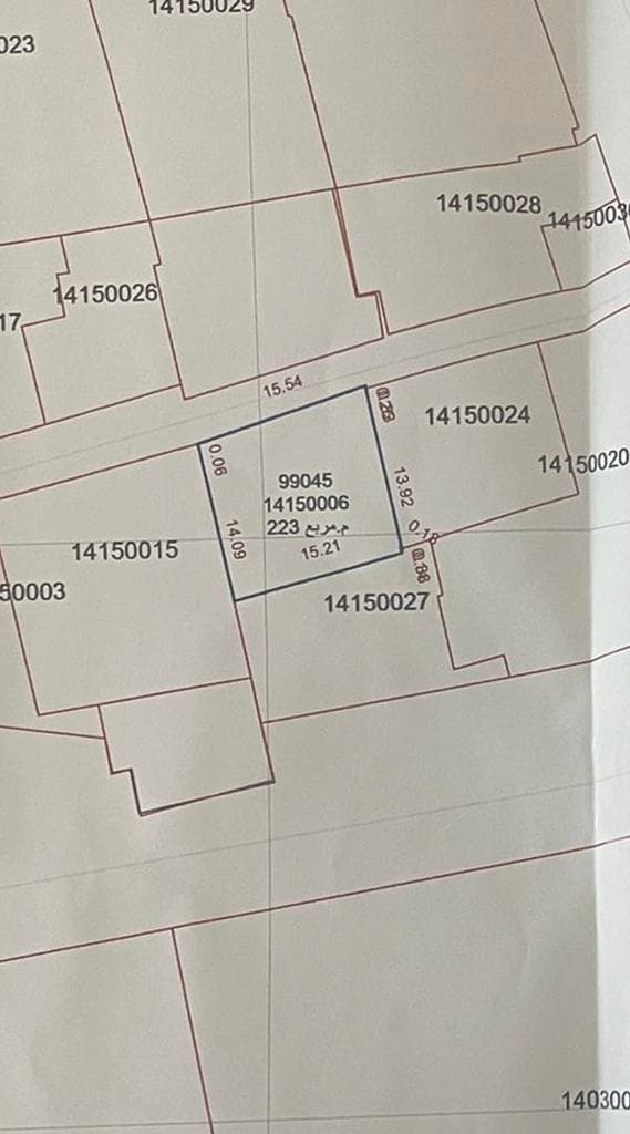 أرض سكنية للبيع في فريج عبدالعزيز