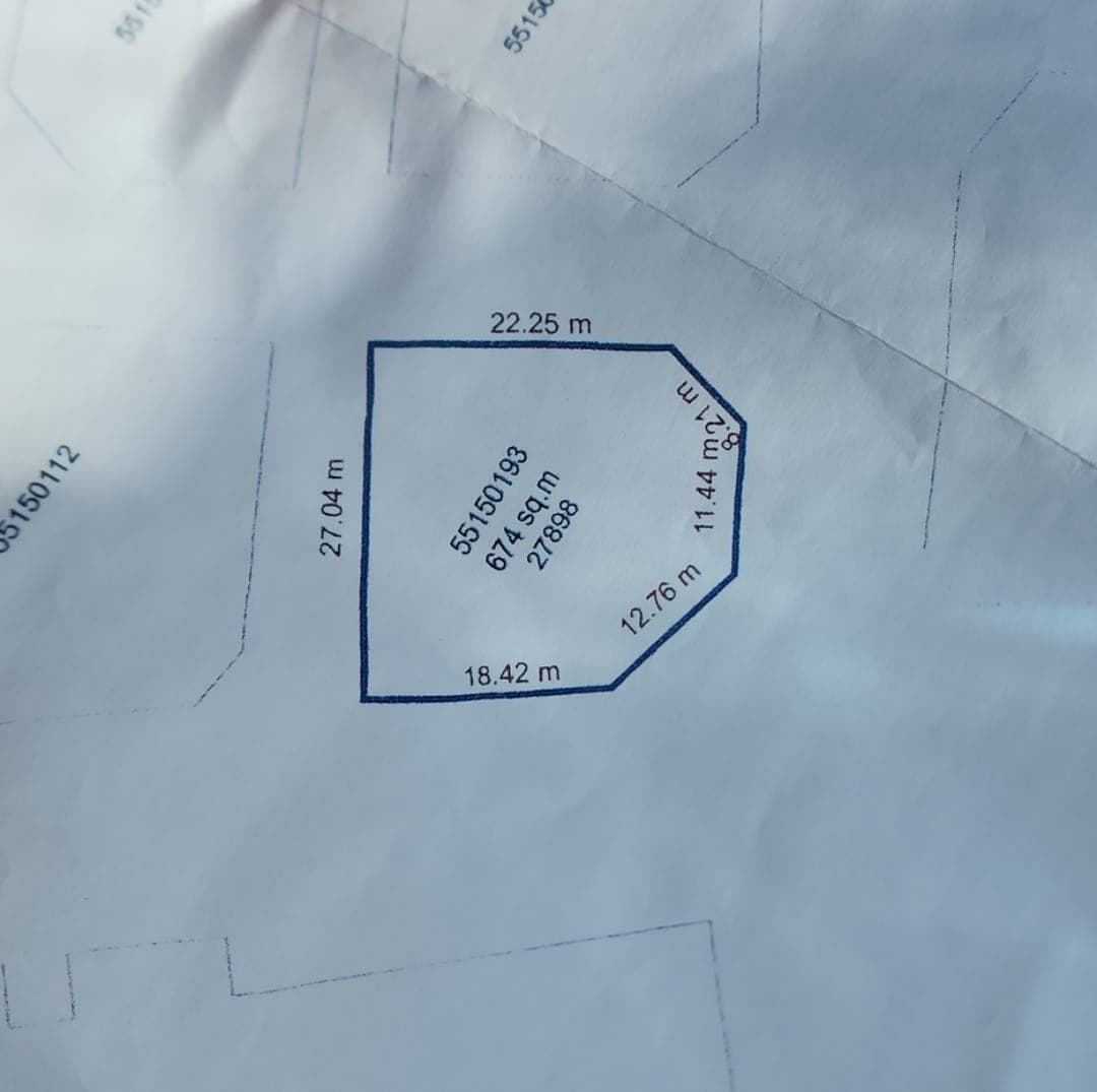 أرض سكنية للبيع في فريج الغانم الجديد