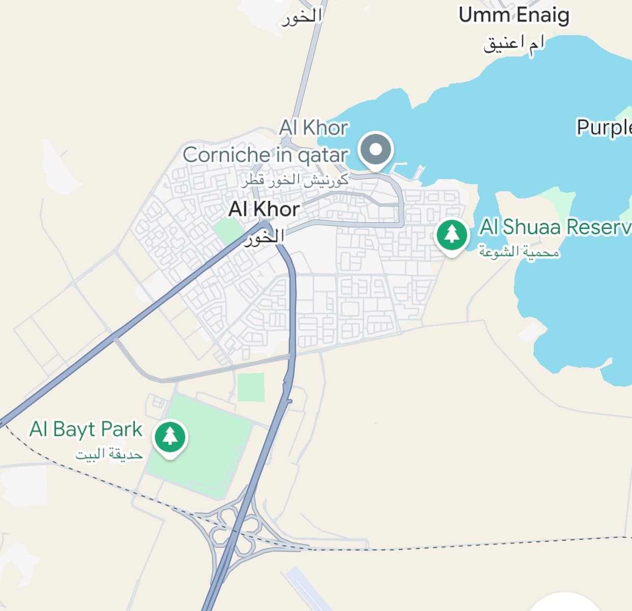 أرض سكنية للبيع في الخور