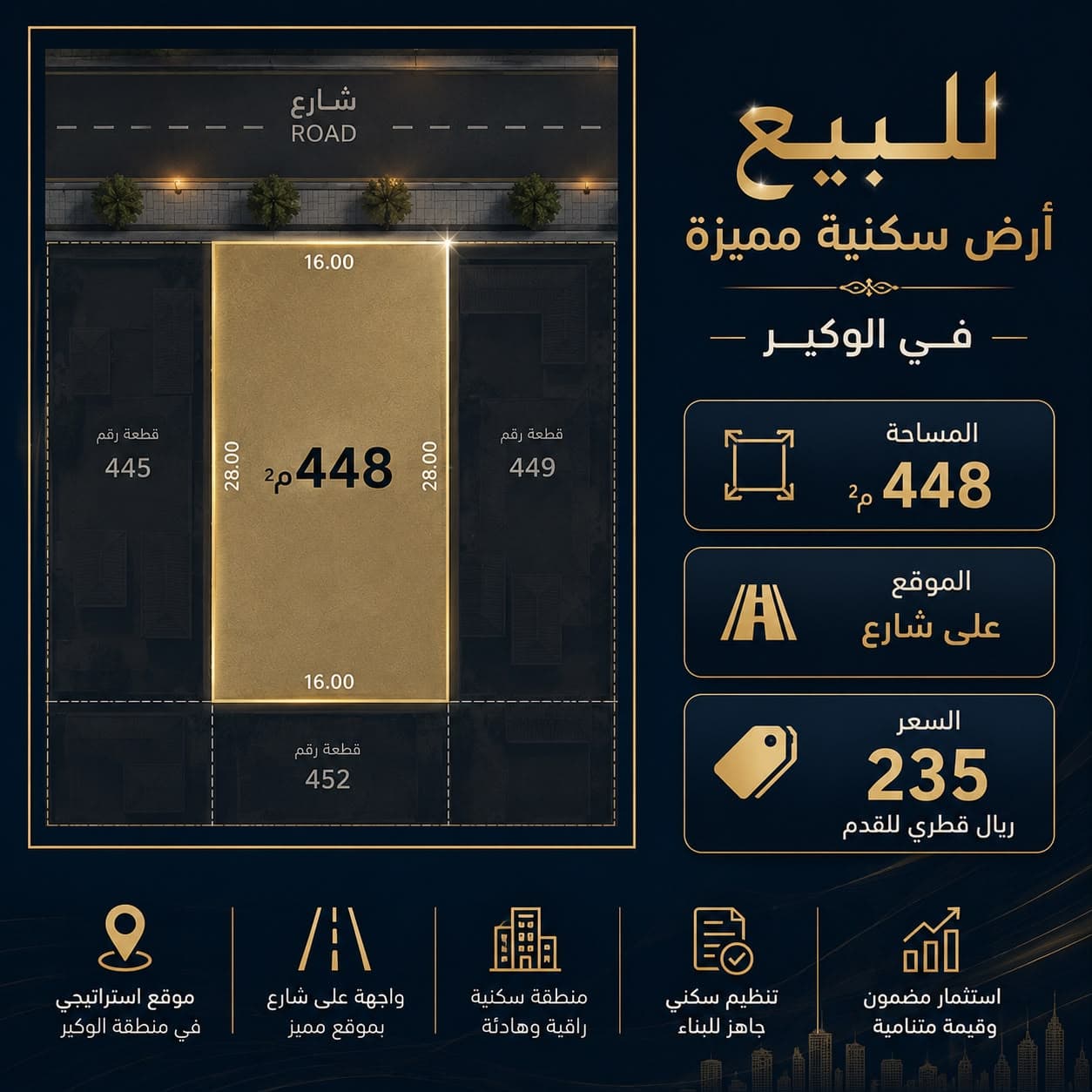 أرض سكنية للبيع