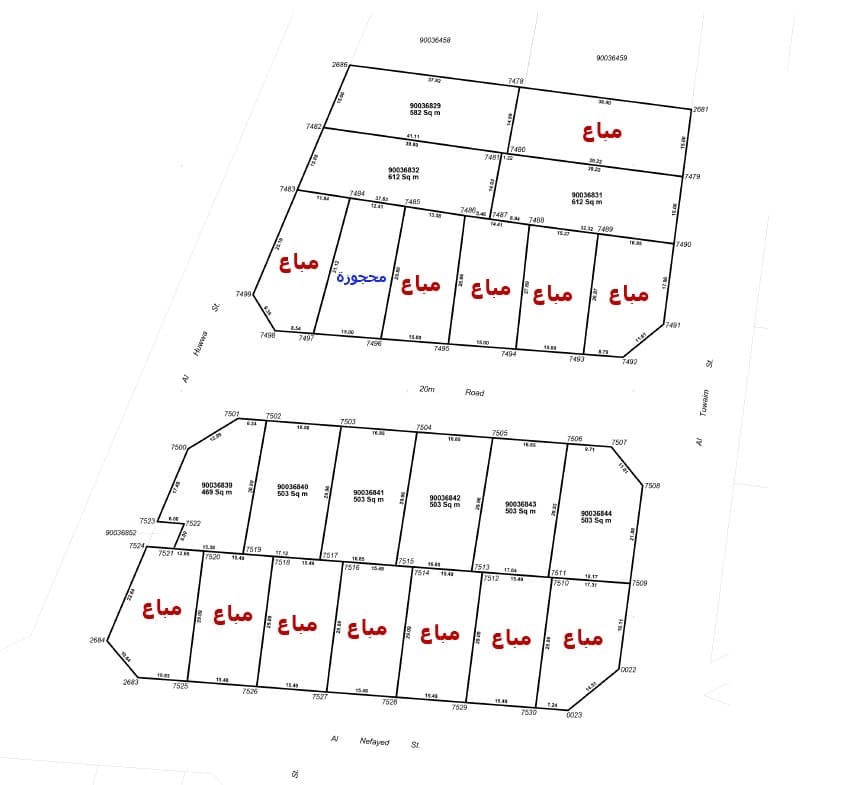 أرض سكنية للبيع في الوكرة